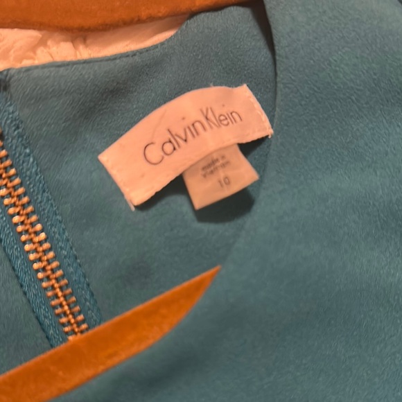 Calvin Klein Blue Sleeveless Sheath Dress for Work - Picture 5 of 5